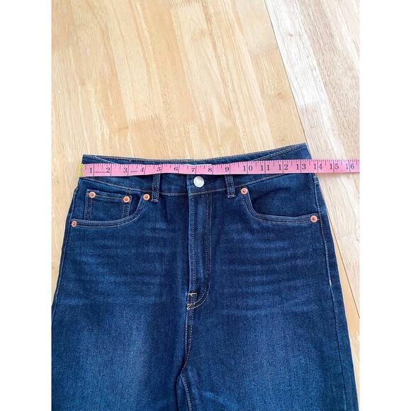 Levi's NEW Ribcage Teen  Jeans, Straight Ankle Dark Wash - Picture 7 of 10